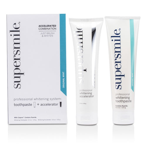 Supersmile Professional Whitening System: Toothpaste 119g/4.2oz + Accelerator 102g/3.6oz 2pcs - BrillianceWhitening LLC