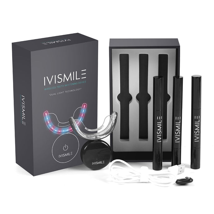 IVISMILE Teeth Whitening Kit With 32 LED Light - BrillianceWhitening LLC