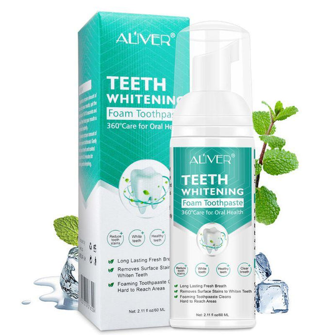 Teeth Whitening Foam Toothpaste Mousse - BrillianceWhitening LLC